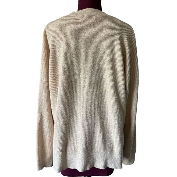 Madewell Lovell Cardigan Sweater size L Cream Harvest Moon - Picture 4 of 12
